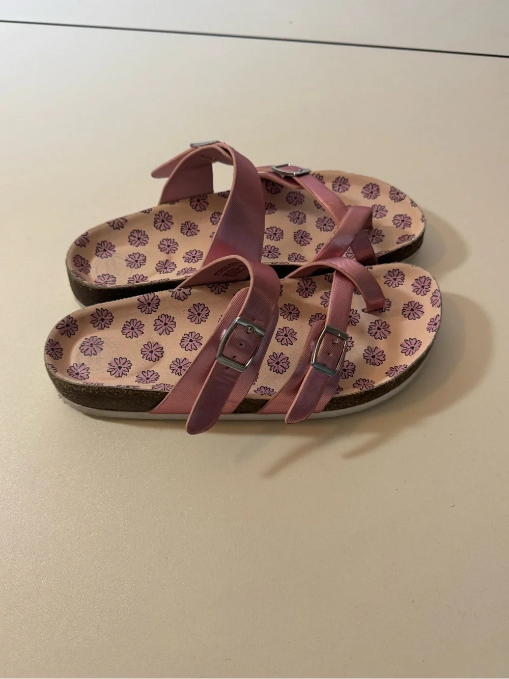 Kid’s Pink Double-Strap Comfort Sandals